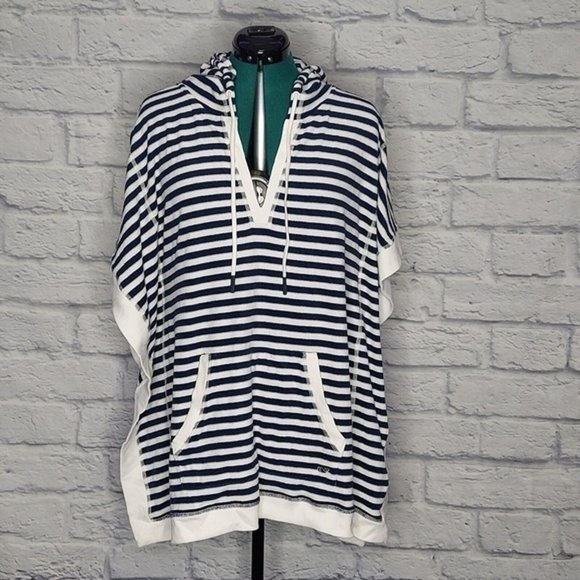 Vineyard Vines Other - Vineyard Vines Womens Blue and white Cotton Blend Striped swim cover up Sz M/L